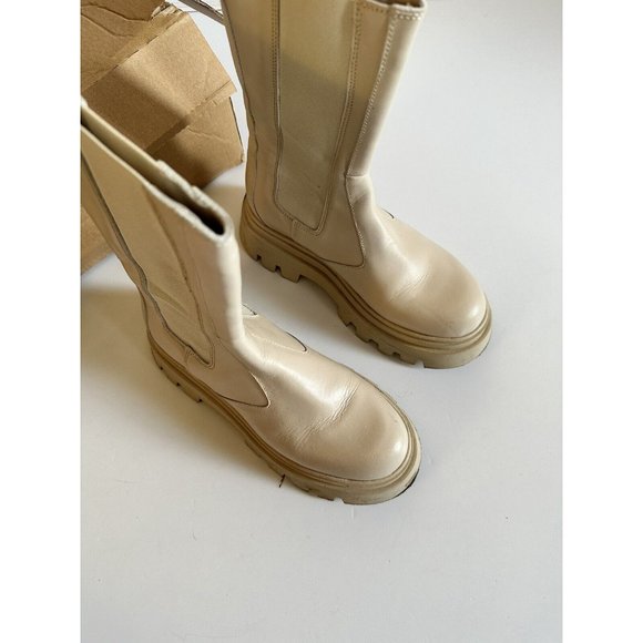 ALOHAS All Rounder Boots Cream Rubber Chunky - Picture 8 of 11